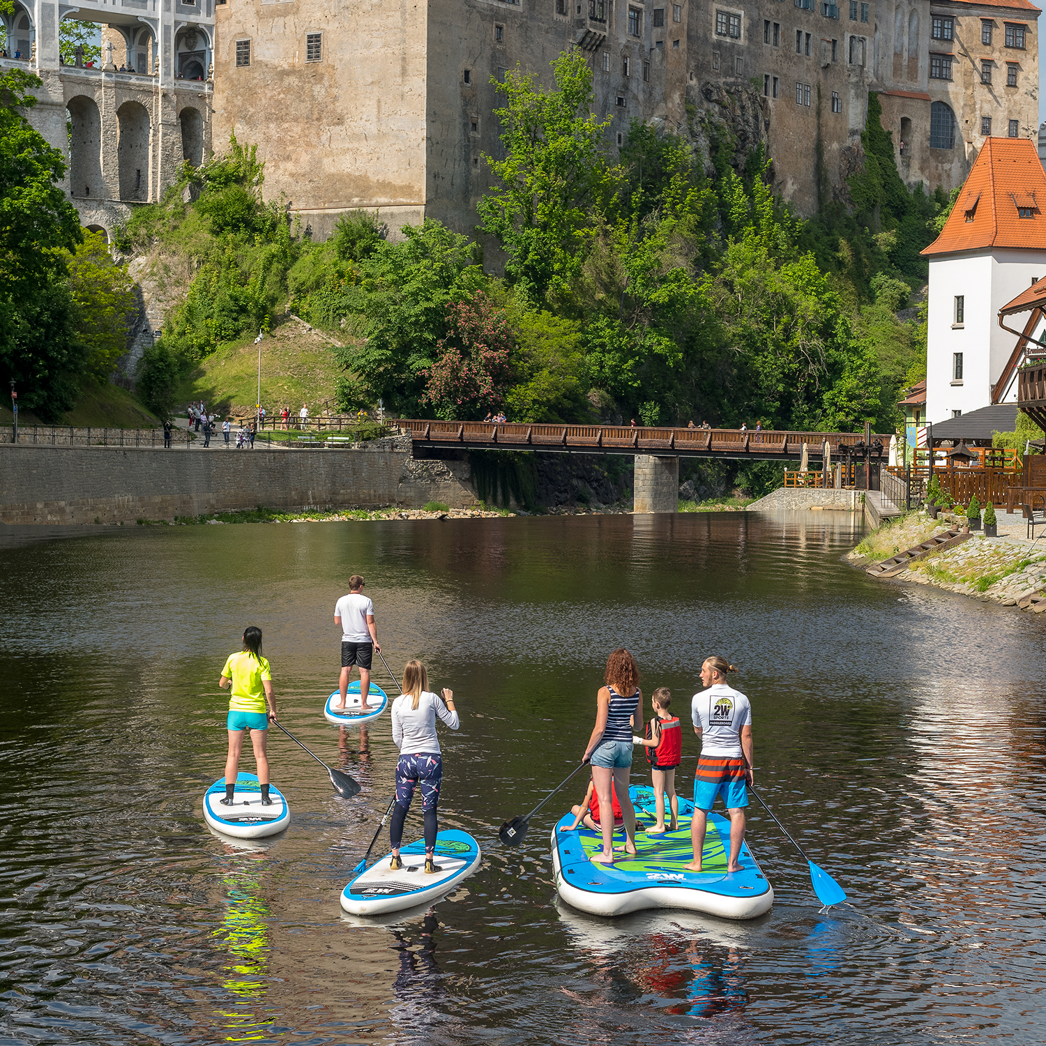 pujcovna paddleboardu Cesky Krumlov, Lipno, Vltava, rent a paddleboards