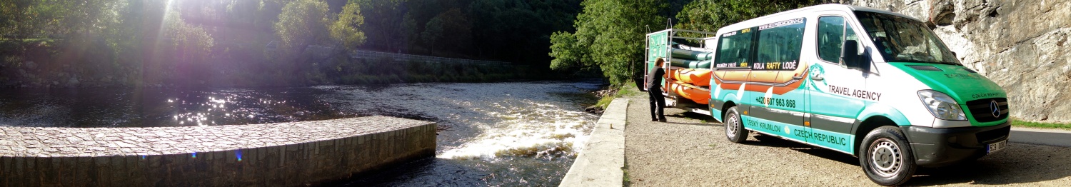 půjčovna raftů a lodí Vltava, Vyšší Brod - Český Krumlov